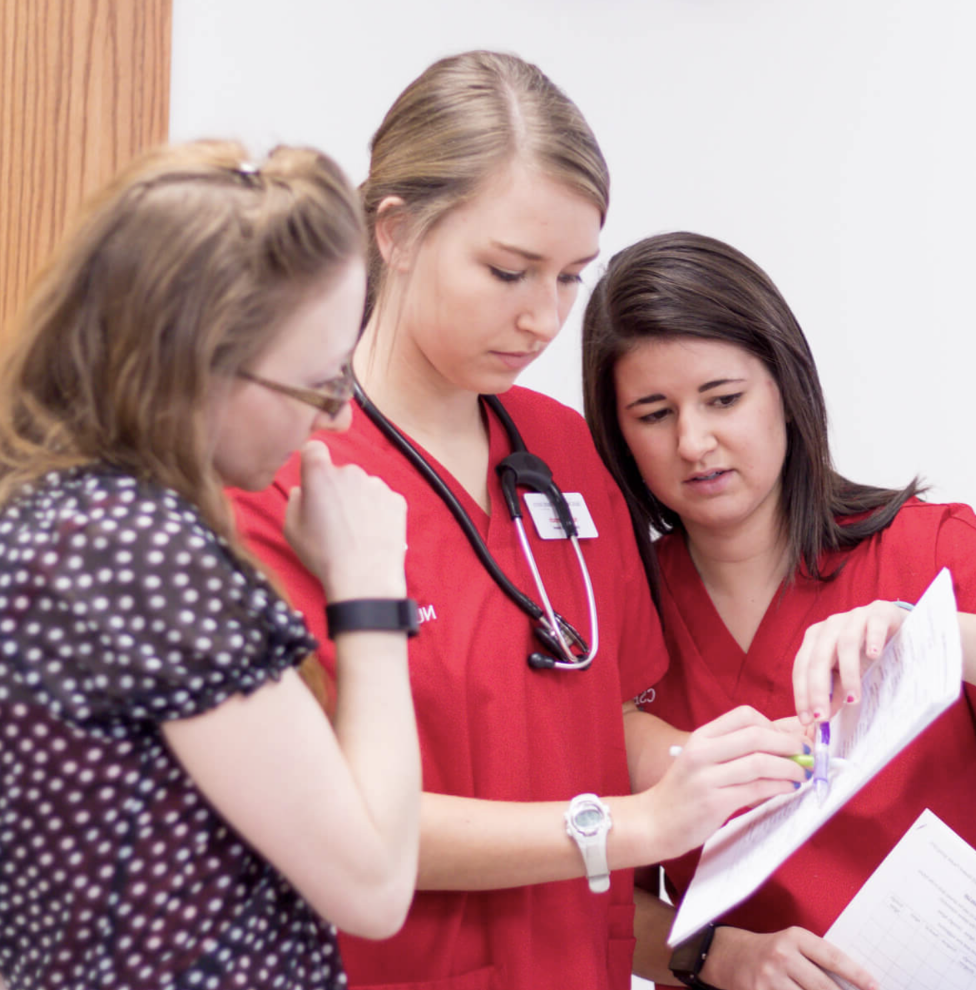 Nursing students in the classroom